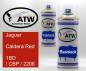 Preview: Jaguar, Caldera Red, 1BD / CBP / 2206: 400ml Sprühdose + 400ml Klarlack - Set, von ATW Autoteile West.